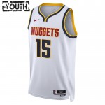 Maillot NBA Denver Nuggets Nikola Jokic 15 Nike 2022-23 Association Edition Blanc Swingman - Enfant